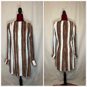 STAUD Striped Mini Dress - Medium